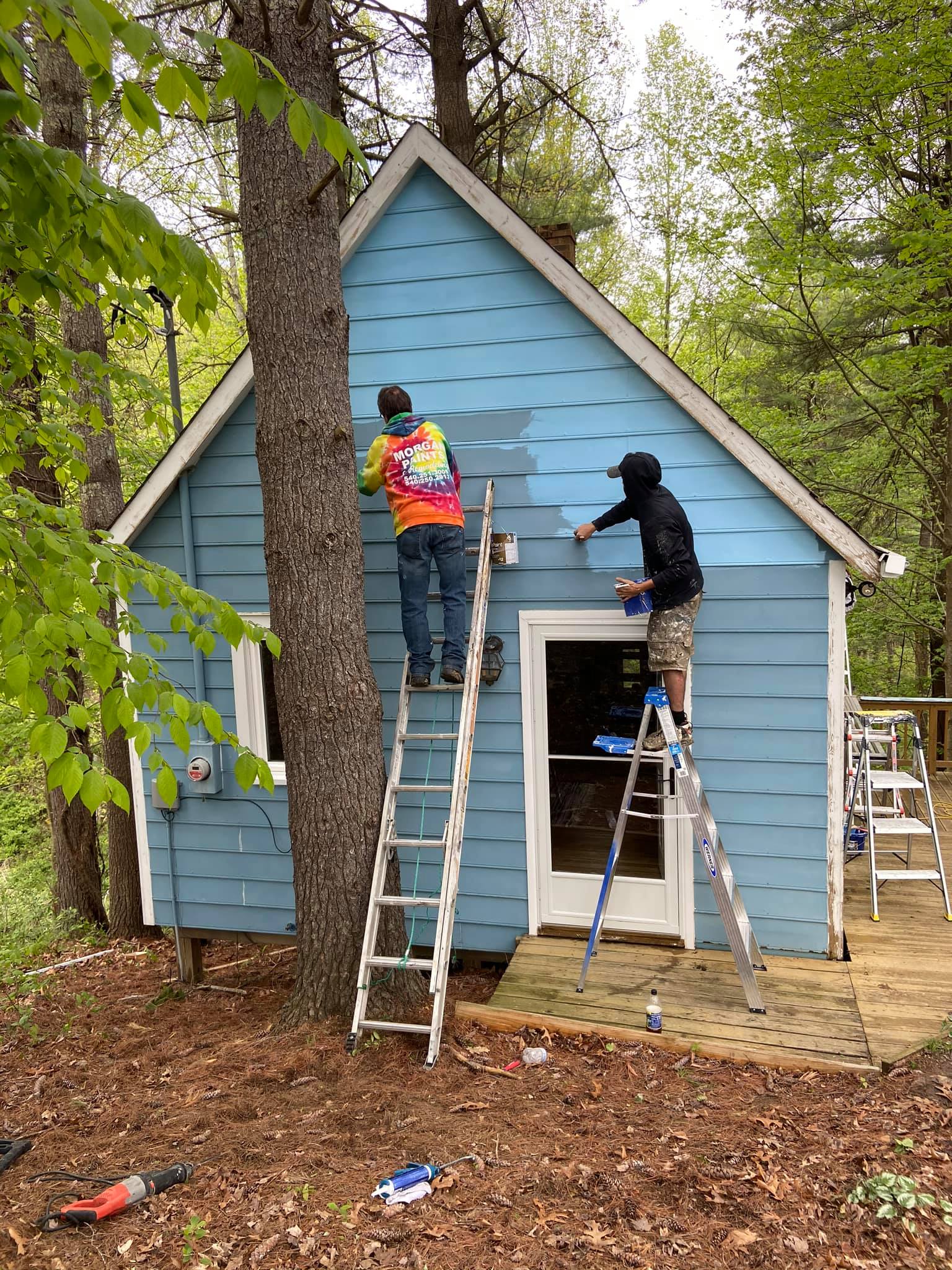 Team Painting House Exterior